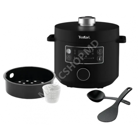 Aparat de gătit multifuncțional sub presiune Tefal CY754830, Negru